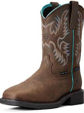 Ariat Krista Waterproof Steel Toe Work Cowboy Boot